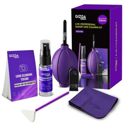 Gizga essentials 6 in 1 Screen Cleaning Kit with 30ml Spray