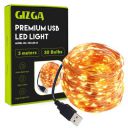 Gizga Essentials Copper LED Fairy String Lights with USB...