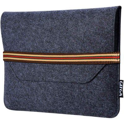 Gizga Essentials Laptop Bag Sleeve Case Cover Pouch for 13.3 Inch Laptops MacBook, Premium Protective Felt Material, Ultra-Light & Easy to Carry, Office Bag for Men & Women, Prevents Scratches, Grey