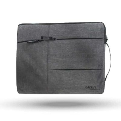 Gizga Essentials Laptop Bag Sleeve Case Cover Pouch for 14.4 Inch Laptop/MacBook, Office/ College Laptop Bag for Men & Women, Side Handle, Multiple Pockets, Water Repellent, Shock Absorber, Grey