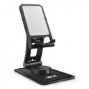 GIZGA essentials Portable 360 Rotating Tabletop Mobile Holder, Dock for Ipad, Smartphone, Kindle, E-Reader, Fully Foldable, Adjustable Angle, Anti-Slip Pads | Black...