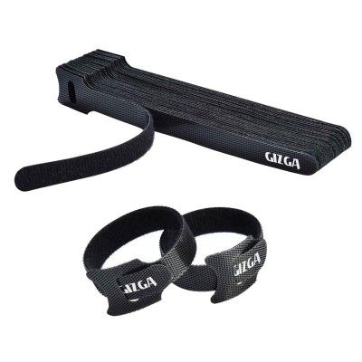 GIZGA Essentials Reusable Cable Organizer Ties Strap (Pre-Cut 15cm x 30pcs Set)
