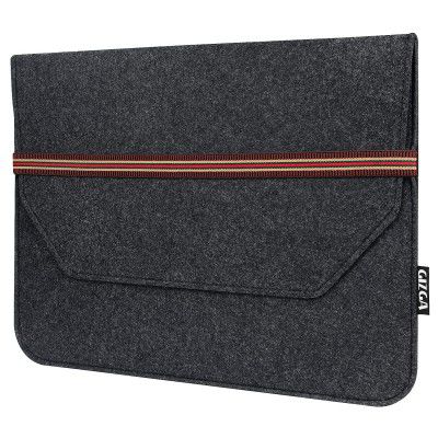 Gizga Essentials Laptop Bag Sleeve Case Cover Pouch for 14-Inch Laptop for Men & Women Felt (Grey)