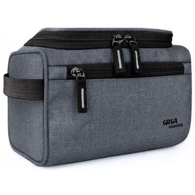 Gizga Essentials Travel Toiletry Kit Bag for Men & Women Light Grey