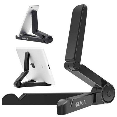 GIZGA essentials Universal Tablet Stand & Mobile Holder| 7-10" Device (Black)