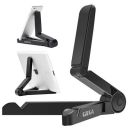 Gizga Portable Tablet Stand Mobile Holder Universal Desktop Stand Cradle Dock for iPad Smartphone Kindle Size Upto 10-Inch Fully Foldable Adjustable Angle Anti-Slip Pads (Black)...
