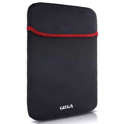 GIZGA Protective Reversible 39.62 cm (15.6 Inch) Laptop Sleeve (Black+ Red)