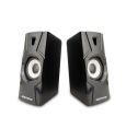 GIZMORE 10 Watt USB 2010 Dual PC Speaker for Home 2.0 Aux Conectivity | Laptop/TV/Computer Speakers | Multimedia Wired Speaker For PC (Black)...