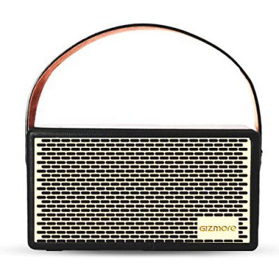 GIZMORE GIZ MS516 Portable Speaker | Wooden Cabinet with Leather Strap 16 W Party Speaker