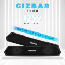 Gizmore Gizbar 1200 TWS Function & Matte Finish with Aqad Mode for Upto 6 Hours Playtime 12 W Bluetooth Speaker (Black, Stereo Channel)...