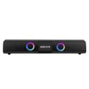 GIZMORE GIZBAR 2000 Soundbar Speaker 20W RMS Powerfull Bass Soundbar with Quad & Equaliser Mode, in-Built RGB Light...