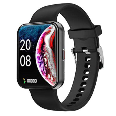 GIZMORE Gizfit Blaze Max 1.85" IPS Display with 240 x 280 px | 450 NITS Brightness BT Calling (Black)