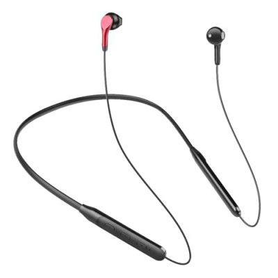 GIZMORE MN220 Wireless 5.0 in Ear Neckband | 20 Hours Playtime (Red & Black)