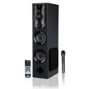 GIZMORE ST5000 PRO 50W Bluetooth Tower Speaker | Digital LED Display Wooden Cabinet (Black)...