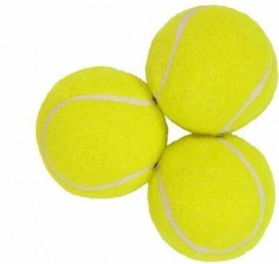 GJSHOP Light Weight Tennis and Cricket Ball Tennis Ball Soft & Bouncy Tennis Ball (Standard, Pack of 3, Green)