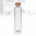 ATTRO Glassox Glacia High Borosilicate Screw Glass Bottle – 750ml...