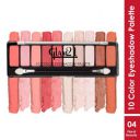 Glam21 Floral beauty 10 Color Eyeshadow Palette | Long-Lasting | Smudge Free | Long Wearing And Easily Blendable Eye Makeup Palette Matte, Shimmery And Metallic Finish Floral beauty...