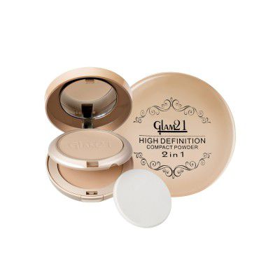 Glam21 High Definition Compact Powder 2-in-1 | 18gm | Rose Blush-02
