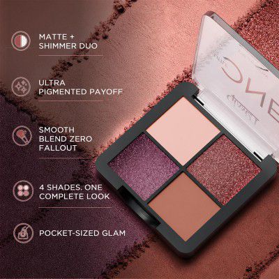 Glam21 Little One 4-in-1 Eyeshadow Palette | Ultra pigmented, Easy to blend | Long Lasting Eye Make Up Kit |Artist Love-01