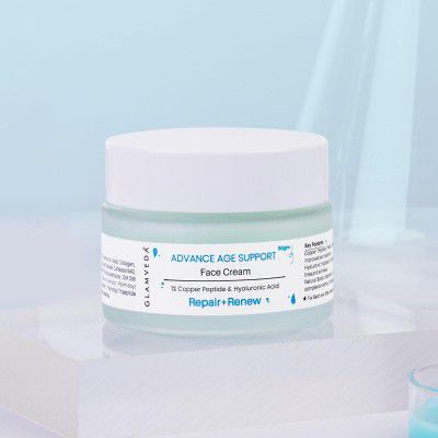 Glamveda 1% Copper Peptide & Hyaluronic Acid Moisturizer Cream- 50g 