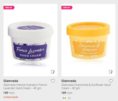Glamveda Body Lotion Starting at ₹49/-