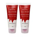 Glamveda Red Wine Advance Anti Ageing Face Wash - Rich in antioxidants, Nourishes skin - Reduces Signs of ageing - No Paraben, SLS - Pack of 2...