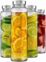 CROCO JAR Glass Food Grade Water Bottle 750 ml Bottle (Pack of 4, Clear, Glass)...