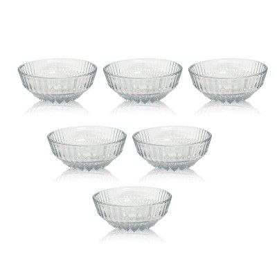 GLASS IDEAS DELICIOUS Set of 6 Bowls (BMM 1866)