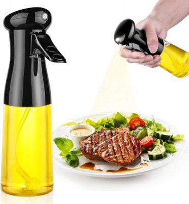 Glass oil Spray Dispenser Cooking 200ml Olive Oil Spray Bottle (Set of 1, Glass)