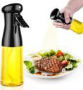 Glass oil Spray Dispenser Cooking 200ml Olive Oil Spray Bottle (Set of 1, Glass)...