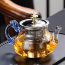 Glass Tea Pot with Stainless Steel Infuser, (500ml Tea Pot)...