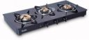 Glen 1033 GT BB Black Glass Automatic Gas Stove ...