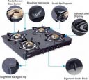 Glen 1041 Brass Burner Glass Manual Gas Stove ...