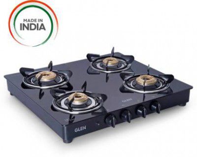 Glen 1043 GT BB Black Glass Automatic Gas Stove  