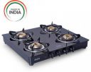 Glen 1043 GT BB Black Glass Automatic Gas Stove  ...