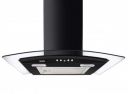 Glen 60cm 1000 m3/hr Curved Glass Wall Mounted Kitchen Chimney (6070 Junior Black)...