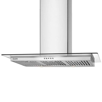 Glen 90 cm 1000 m³/hr Glass Wall Mount Kitchen Chimney (CH60CTHOLTSS90)