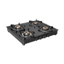 Glen Apex LPG Gas Stove 4 Burner | 6mm Thick Toughened Glass Top | 2 Year Warranty On Product (CT4B55BLBB)...