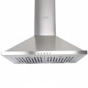 Glen 60 cm 1000 m3/hr Pyramid Chimney Baffle Filters Push buttons (Aqua SS)...