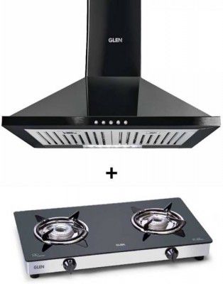Glen MIA BLK 60 LPG STOVE 1020 Wall Mounted Chimney (Black 750 CMH)