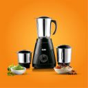 Glen Mixer Grinder 550 Watt, 3 Stainless Steel Jar - Black (SA4021JAR3)...