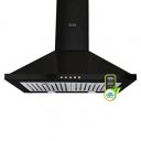 Glen Pyramid Kitchen Chimney 6050 Twin BLK BF 60cm...