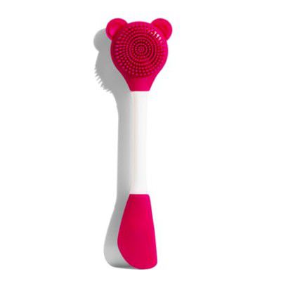 Gleva Double-Headed Facial Massage Brush (Rose)