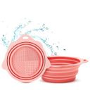 Gleva Silicon Makeup Brush Cleaning Mat, Easy Foldable Beauty Egg Bowl Cleaning Mat & Scrubber, Portable Washing Tool for Makeup Brush Gift For Girl and Women (Random Color)...