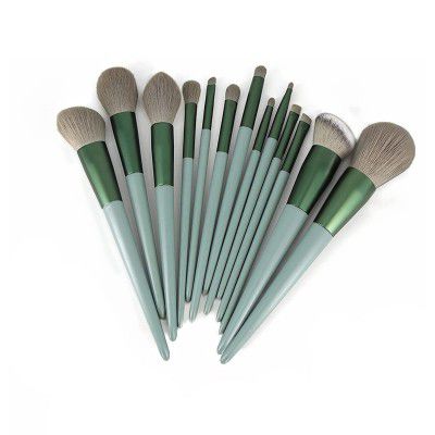 Gleva Soft Fluffy Makeup Brushes, Kabuki Liquid Foundation Powder Concealers Eye Shadow 13 Pcs Brush Set Professional Blush (Assorted)