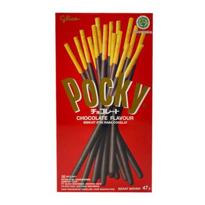 Glico Pocky Chocolate Cream Covered Biscuit Sticks, 47 g