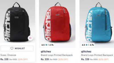glitchez Backpack Starts At 339/-