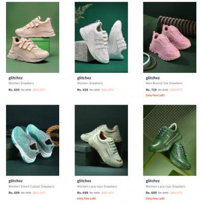 Myntra : Upto 83% Off On Glitchez Women's Casual Shoes