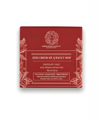 Global Beauty Secrets Aztec Chocolate and Walnut Soap|Exfoliating & Moisturizing Soap|For Women & Men|100g