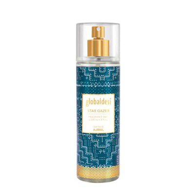 Global Desi Star Gazer Liquid Body Mist For Female Crafted By Ajmal, Navy Blue For Unisex, 200ml - Woody, Spicy, Oriental, Fresh